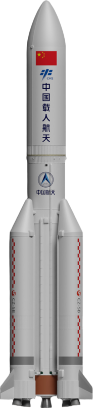 Long March 5B rocket illustration